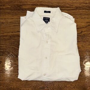 J. Crew White Casual Button Down Shirt